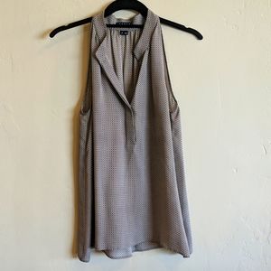Theory Print Silk Shell / Camisole / Sleeveless Blouse